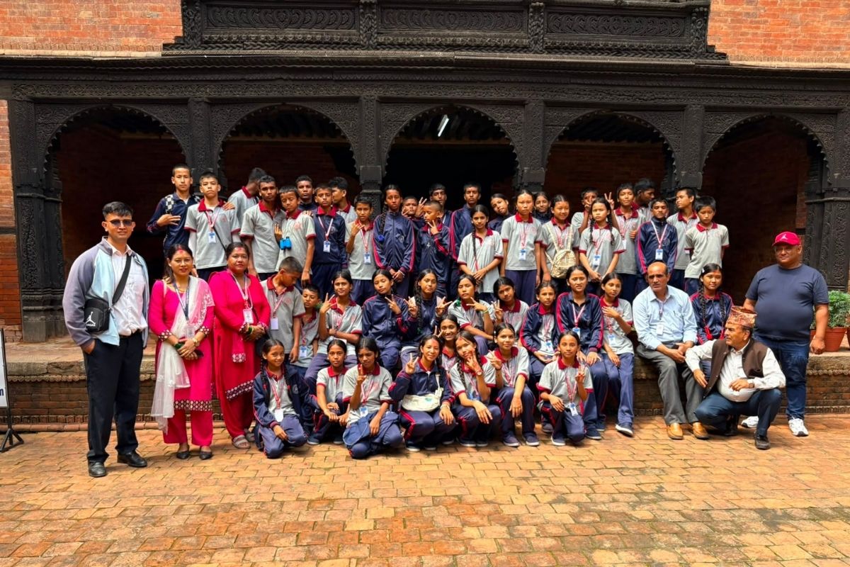 Community school students and their teachers on a Swotah Trip for a Trip day out